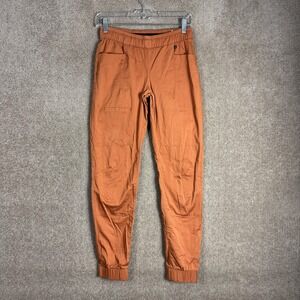 Black Diamond Pants Womens XS Rust Orange Climbing Hiking Joggers Elastic Waist